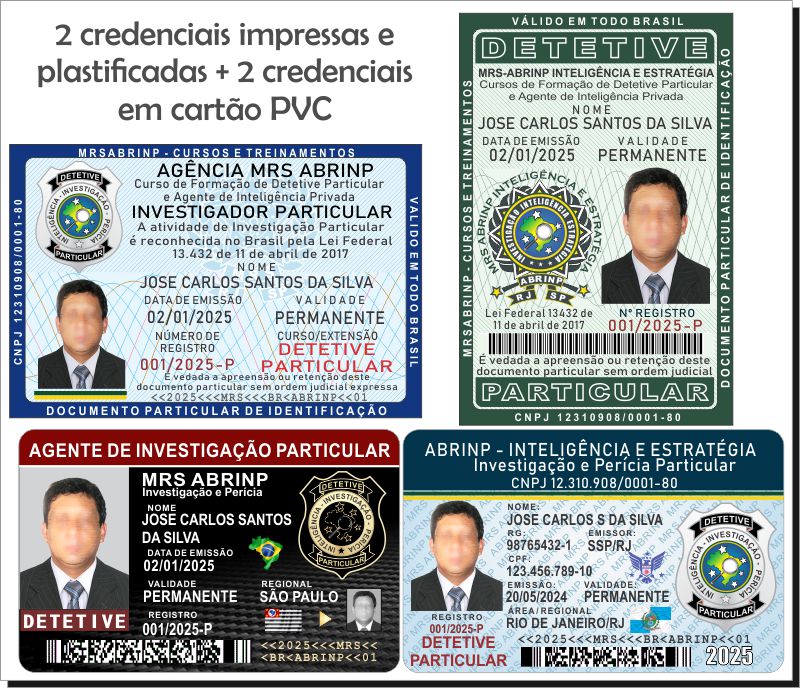 carteira curso de detetive particular presencial